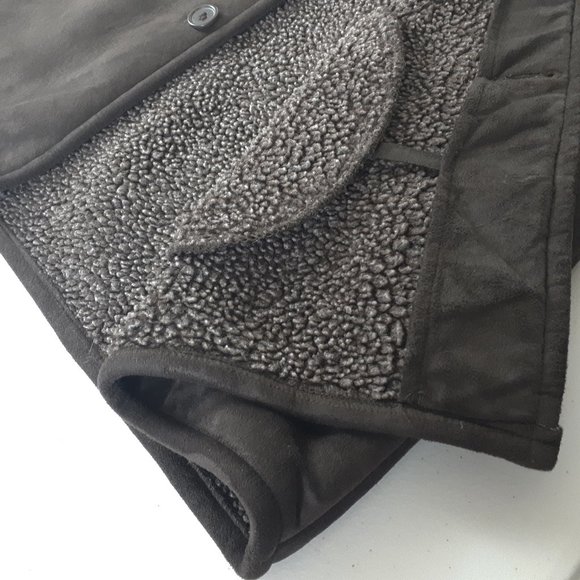 Kodiak Dark Brown Faux Shearling Coat - Picture 12 of 15